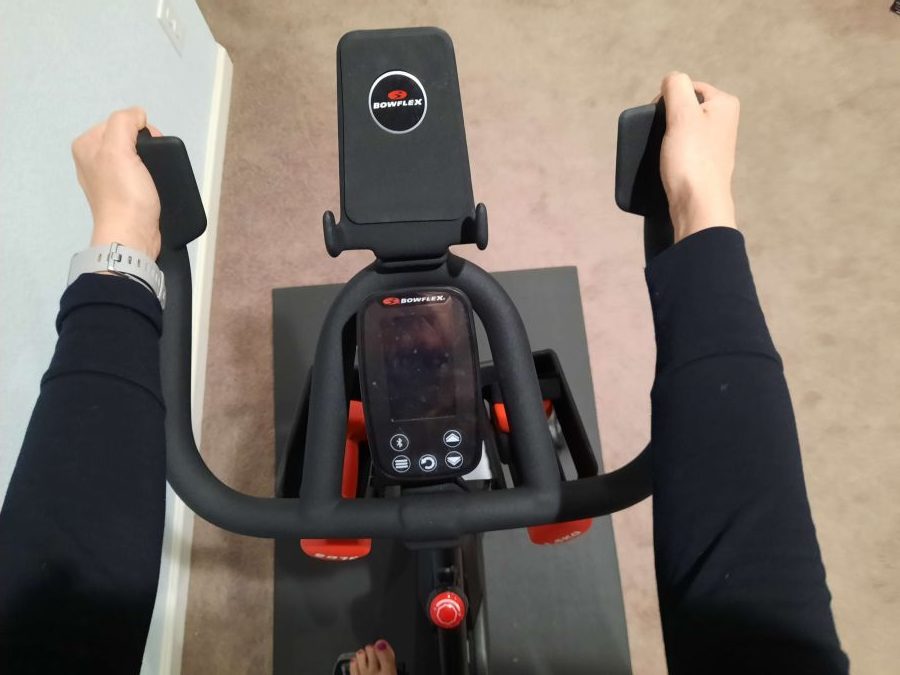 how to adjust spin bike - hands position in handlebars
