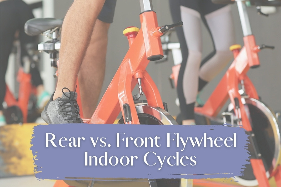 rear vs front flywheel indoor cycles and spun bike