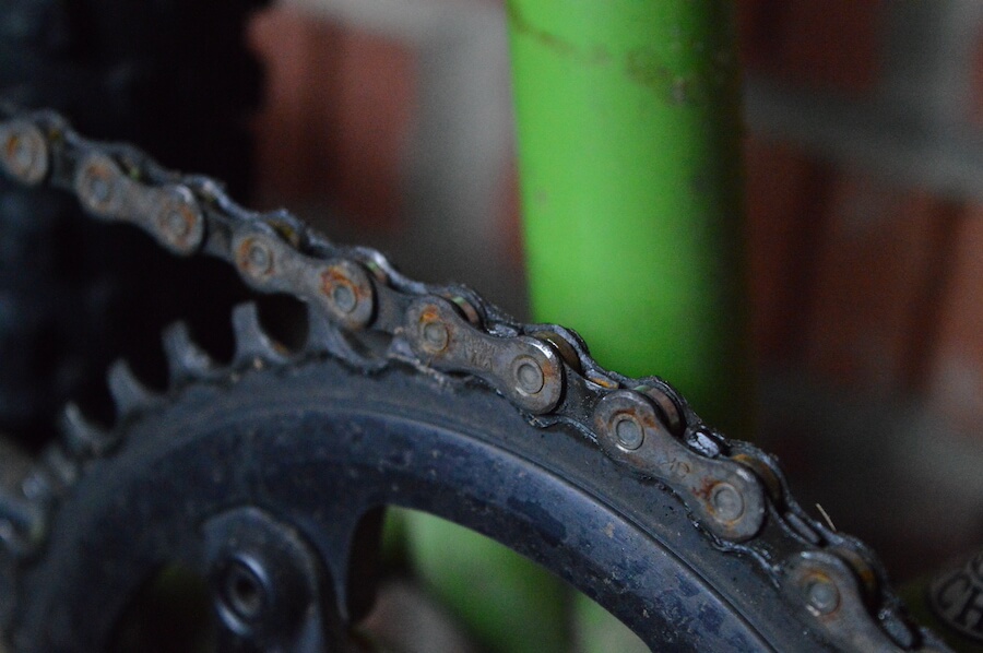 rust in bike chain
