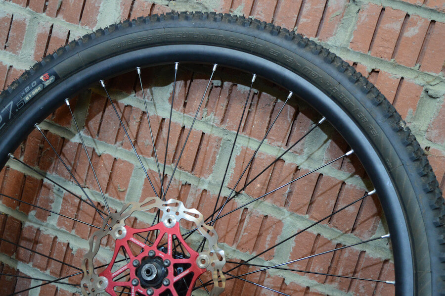 front wheel of a bike