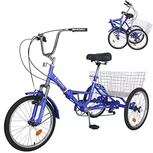 MOPHOTO Adult Folding Tricycle