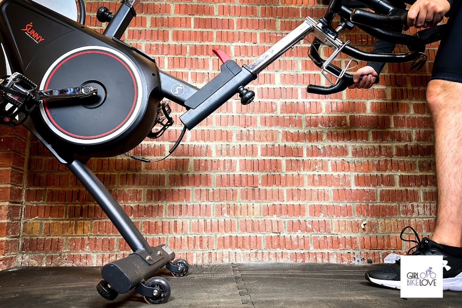 move the spin bike in a good position