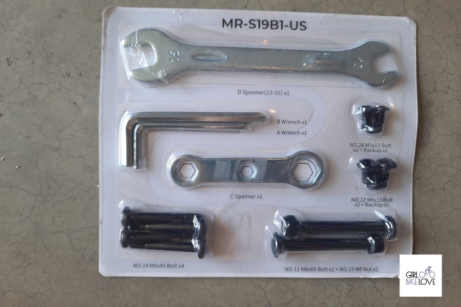 Merach S19 Recumbent assembly tools