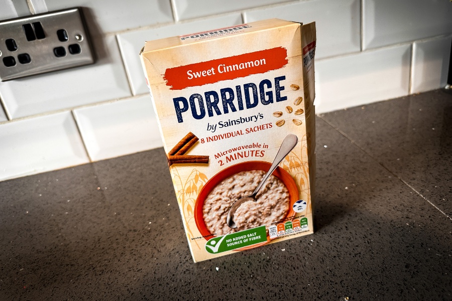 porridge cinammon to eat for spin class