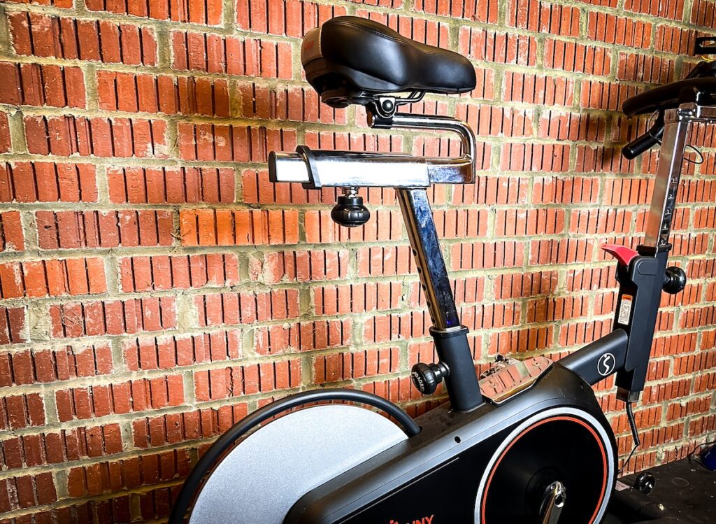 an indoor cycle from sunny health fitness